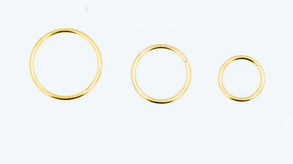 Gold pvd nose ring