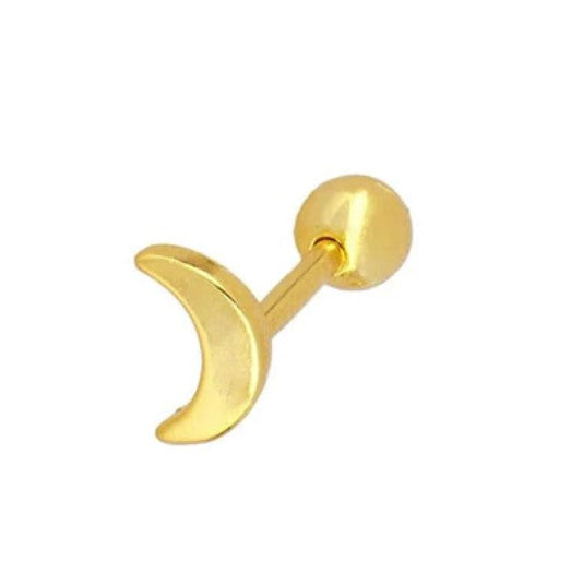 18k Gold Plated Sterling Silver Crescent Moon