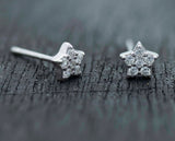 Star Earrings in Sterling Silver