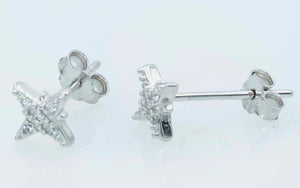 Sterling Silver mini Star earrings