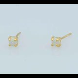 14K Gold Plated Sterling Silver Fire opals 3mm
